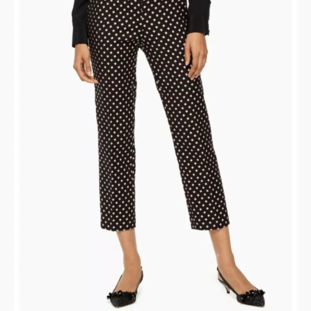 NWT Kate Spade Size 2 Diamond Cigarette Pants